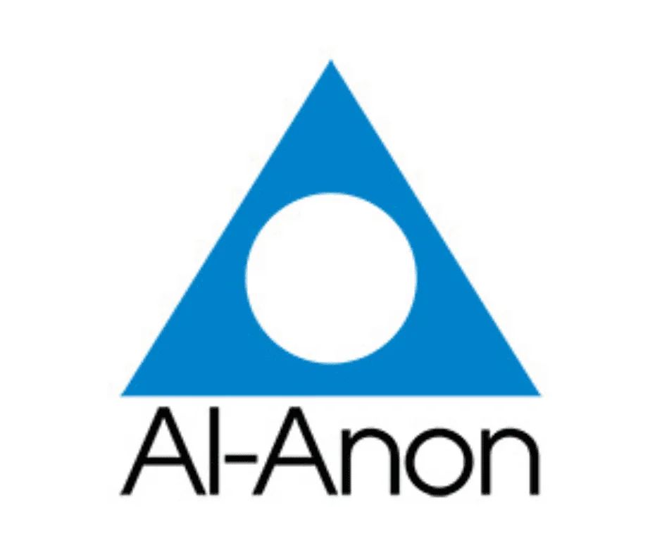 The Al-Anon logo: a blue triangle enclosing a white circle, above the words Al-Anon.