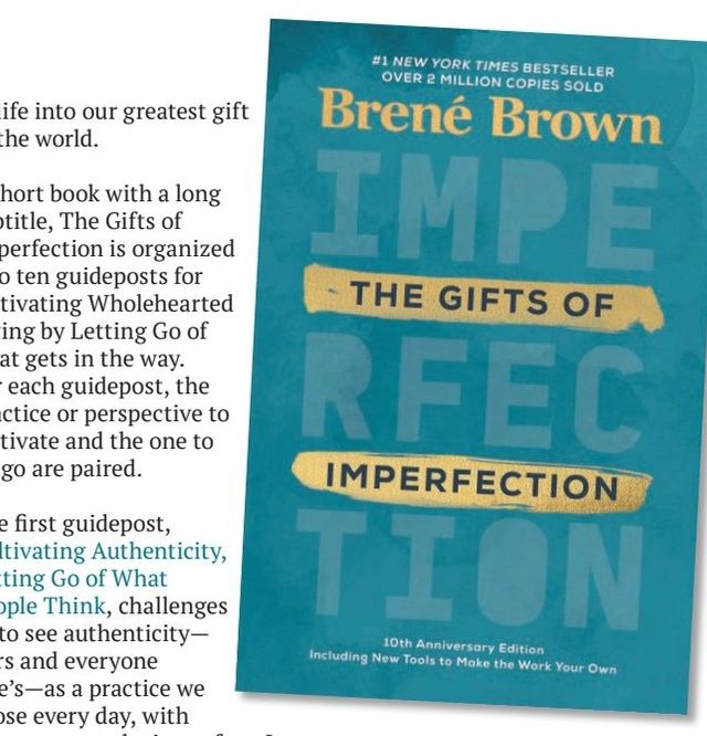 Featured image for the Journey Magazine article: The Gifts of Imperfection by Brene Brown.