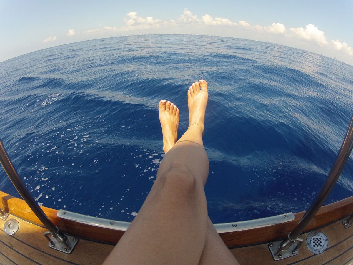 A sailboat at sea, evoking life on the water and the connections that anchor recovery.